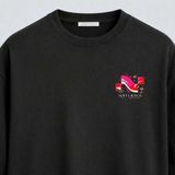 Noctilupus Official Noctilupus Rouge Regret Oversize Unisex Baskılı T Shirt - Siyah - M