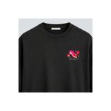 Noctilupus Rouge Regret Oversize Unisex Baskılı Tişört Siyah S