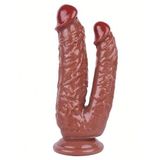 Noctis 19cm Kahverengi Çiftli Dildo No:76 - C-7749K
