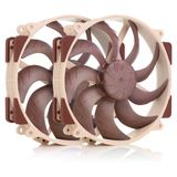 Noctua Nf-A14x25r G2 Pwm Sx2-Pp 2 X 140Mm 1500-0Rpm, 91.58Cfm Max, 24.8Db Max Krem-Bordo Kasa Fanı
