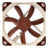 Noctua Nf-S12a Pwm 120Mm 1200-300Rpm, 63Cfm Max, 17.8Db Max Krem-Bordo Kasa Fanı