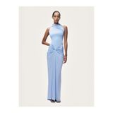 Nocturne Drape Detaylı Dik Yaka Maxi Elbise