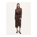 Nocturne Drape Detaylı Kemerli Maxi Elbise