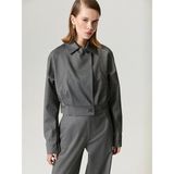 Nocturne Kadın Ceket N26KN5304 - 38 - Gri - Melanj