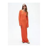 Nocturne Oversize Maxi Elbise - Uzun Kol - Minimalist Stil