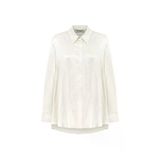 Nocturne Oversize Uzun Kol Minimalist Saten Gömlek - Günlük & Şık