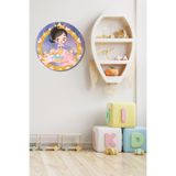 Nod Çocuk Odası Tablo Ahşap Kapı Duvar Tablosu Nd-03 Pembe 30 x 30