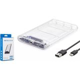 Nodar Hadron HDX1766 HDD Kutu Type-C3.1 + Usb3.0 2.5" Transparent (Kdo)