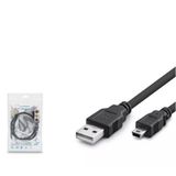NODAR Hadron Hdx7524 Usb Mini V3-5Pin To Usb Kablo 50Cm Siyah 250.10.50.0656