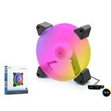 NODAR ND-2664 Kasa Fanı 5. Nesil RGB 12 cm - Siyah