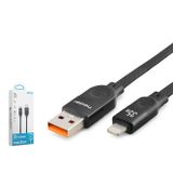 NODAR ND1152 USB to Lightning Data ve Şarj Kablosu 35W 1 m Örgülü Siyah
