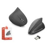NODAR ND1211 Dual Mode Ergonomik Dikey Sessiz Mouse 2.4 GHz Bluetooth 1600 DPI Siyah