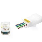 Nodar Nd2406 Cat6 Ez Rj45 Konnektör 100 Adet Plastik Kutu - Beyaz