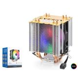 Nodar ND2604 Cpu Kule Tipi Işlemci Soğutucu Çift Fanlı 90 mm Rgb Siyah (Kdo)