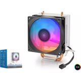 Nodar ND2608 Işlemci Soğutucu 2 Bakır Borulu Rgb Fanlı Kompakt - Siyah - Gri