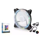 NODAR ND2662 Kasa Fanı Dış Kristal ARGB 120 mm Siyah
