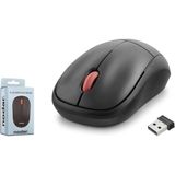 Nodar ND3409 Kablosuz Lazer Mouse 1200 DPI Ev Ofis Kullanımı İçin - Kırmızı - Siyah