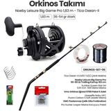 Noeby Leisure Big Game Pro 50-80 Lb 183 cm - Tica Oxean-Iı OX50 Ts(E) Çıkrık Makine Orkinos Seti 06