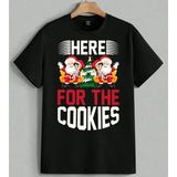 Noel Baba Cocuklar Hediye No Baskılı Unisex Erkek Kadın Oversize Tişört Siyah