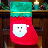 Noel Baba Çorabı 23 Cm Noel Baba Figürlü Çorap Yılbaşı Süsleri Vitrin