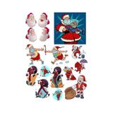 Noel Baba Santa Sticker Set 15 Parça Telefon, Tablet, Defter, Laptop Sticker
