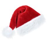 Noel Baba Şapkası Noel Şapkası, Yetişkinler için Üniseks Noel Partisi Şapkası, Kadife Yumuşak Peluş Klasik Kürk Yılbaşı Şapkası Şenlikli Noel Temalı Parti Malzemeleri