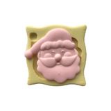 Noel Baba Şeklinde Silikon Pasta Ve Seker Hamuru Kalibi 6X6X0,5 Cm Öz-160
