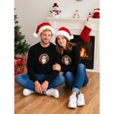 Noel Baba Unisex Sweatshirt (50, Siyah, L)