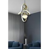 Noel Gold 3 Renk Modern Sarkıt LED Avize