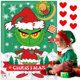 Noel Oyunları - Kalp Pin Çocuklar için Noel El Sanatları Oyunları Aileler Parti, Griinch Oyunları Parti Süslemeleri Malzemeleri Şeker, Kapalı Noel Süslemeleri Ev Dekorasyonu, Noel Çocuk Aktiviteleri