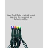 Noel ve Parti Dekorasyonu Için 2x2 LED Perde Işık – 8 Fonksiyonlu Midastech