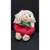 Noel Yılbaşı Bez Bebek El Yapım Anahtarlık Asmalık Çanta Süs Anne Oyuncak Tombiş 11X9X10CM 1 Adet