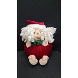 Noel Yılbaşı Bez Bebek El Yapım Anahtarlık Asmalık Çanta Süs Anne Oyuncak Tombiş 13X11X10CM 1 Adet