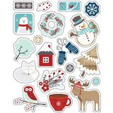 Noel Yılbaşı Sticker Telefon Laptop Notebook Tablet Defter Matara Stiker Etiket ST576