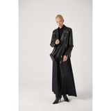 Noella Nichole Oversize Biker Deri Ceket Siyah