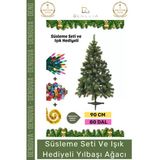 #Noelpaketi Kaliteli Sık Yapraklı Yeşil Yılbaşı Çam Ağacı Dekoratif Yeni Yıl Noel Paketi 90 Cm 80 Dal