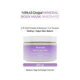 Noemi Doğal Mineral Body Mask Amethyst / Çift Etkili & Besleyici Tuz Terapisi / Peeling + Yoğun Nem Bakımı