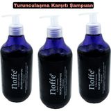 Noffe Mor & Silver Şampuan 500Ml X3 Turunculaşma Karşıtı Özellikli Etkili Saç Bakımı