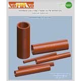 Nofirno Nofırno® 12/6 Yangına Dayanıklı Kablo Kılıfı – 140 cm Alev Geciktirici Izolasyon Tüpü - 140mm - 5 Adet