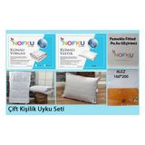 Nofku Çift Kişilik Klimalı Uyku Seti - Beyaz