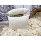 Nofku Doğal Yün Yastık Boncuk 50*70 - 50 x 70 cm - Bej