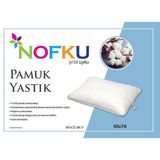Nofku Pamuk Yastık 50x70 Cm - 50 x 70 cm - Beyaz