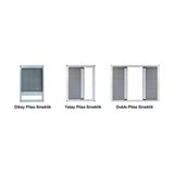 Nofly Plise Sineklik Pencere Beyaz (0-40-60 * 100*120) - 1 Adet 0-60 cm*0-120 cm