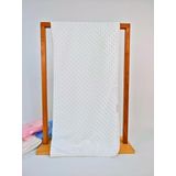 Nohut Kız/Erkek Bebek Battaniyesi & Kundağı Çift Katlı%100 Pamuklu Çok Amaçlı Örtü 90x85cm BTN11003 Ekru