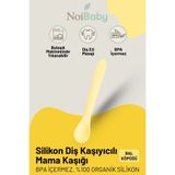 NoiBaby Silikon Diş Kaşıyıcılı Mama Kaşığı - Sarı