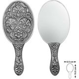Noip 925 Ayar Gümüş Karanfil Motifli El Aynası T8634 (802802)