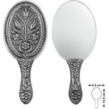 Noip 925 Ayar Gümüş Lale Motifli El Aynası T8636 (802802)