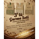 Noire Gurme Türk Kahvesi 3x250g – Kakuleli, Damla Sakızlı ve Tarçınlı Aromalar