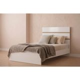 Noiss Home Decor Asel Başlıklı Tek Kişilik 90X190 Karyola Seti - Beyaz - 100 x 200 cm