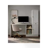Noiss Home Decor Spring Çalışma Masası Kitaplıklı Raflı Bilgisayar Masası